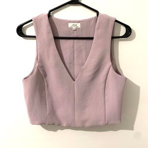 Wilfred | Aritzia | Lavender crop top
